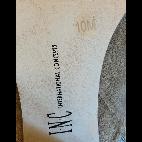 🍂SALE🍂 INC Brown Suede Leather Heeled Sandals Size 10 - Picture 14 of 14